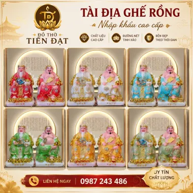 Tài Địa ghế rồng nhập khẩu cao cấp nhiều màu